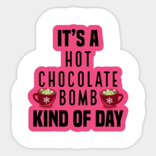 Christmas hot chocolate Sticker